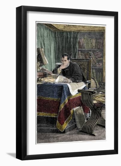 Portrait of Niccolo Machiavelli-Stefano Bianchetti-Framed Giclee Print