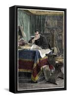 Portrait of Niccolo Machiavelli-Stefano Bianchetti-Framed Stretched Canvas