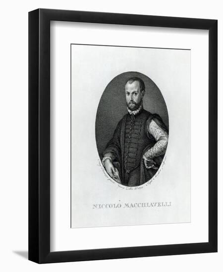 Portrait of Niccolo Machiavelli-Agnolo Bronzino-Framed Giclee Print