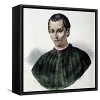 Portrait of Niccolo Machiavelli-Dolfino-Framed Stretched Canvas