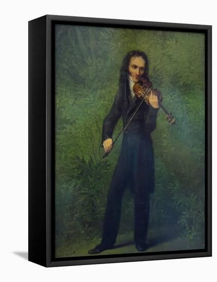 Portrait of Niccolò Paganini (1782-184), 1830-1831-Georg Friedrich Kersting-Framed Stretched Canvas