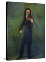 Portrait of Niccolò Paganini (1782-184), 1830-1831-Georg Friedrich Kersting-Stretched Canvas