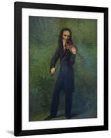 Portrait of Niccolò Paganini (1782-184), 1830-1831-Georg Friedrich Kersting-Framed Giclee Print