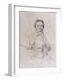 Portrait of Niccolo Paganini, Violinist (1782-1840)-Jean-Auguste-Dominique Ingres-Framed Giclee Print