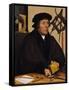 Portrait of Nicholas Kratzer (1487-circa 1550) 1528-Hans Holbein the Younger-Framed Stretched Canvas