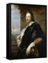 Portrait of Nicholas Lanier, 1628-Sir Anthony Van Dyck-Framed Stretched Canvas