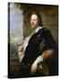 Portrait of Nicholas Lanier, 1628-Sir Anthony Van Dyck-Stretched Canvas