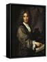 Portrait of Nicolas Boileau-Jean-Baptiste Santerre-Framed Stretched Canvas