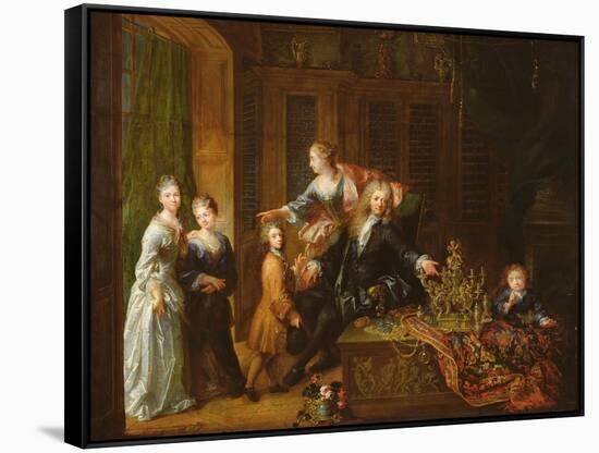 Portrait of Nicolas De Launay-Robert Tournieres-Framed Stretched Canvas