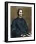 Portrait of Nicolas Malebranche (1638-1715), French philosopher-Gerard Edelinck-Framed Giclee Print