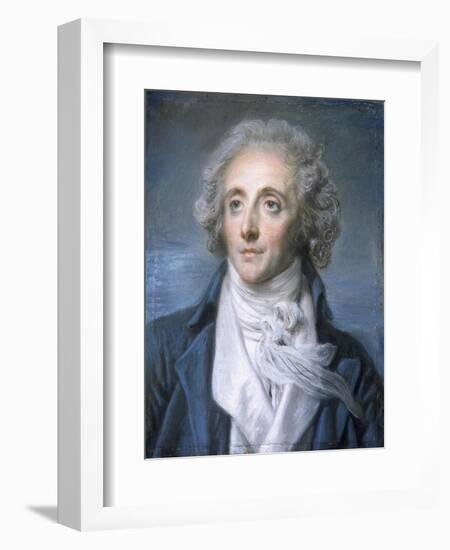 Portrait of Nicolas-Pierre-Baptiste Anselme, Called Baptiste Aine-Jean-Baptiste Greuze-Framed Giclee Print