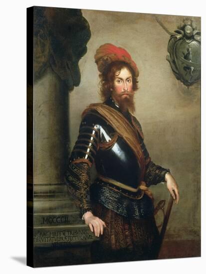 Portrait of Nicolo Raggi-Bernardo Strozzi-Stretched Canvas