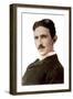 Portrait of Nikola Tesla (1856-1943) (Nikolaj) - Croatian-Born Serb Engineer, Physicist and Invento-Napoleon Sarony-Framed Giclee Print