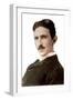 Portrait of Nikola Tesla (1856-1943) (Nikolaj) - Croatian-Born Serb Engineer, Physicist and Invento-Napoleon Sarony-Framed Giclee Print