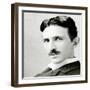 Portrait of Nikola Tesla, 1890 (Photo)-Napoleon Sarony-Framed Giclee Print