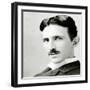 Portrait of Nikola Tesla, 1890 (Photo)-Napoleon Sarony-Framed Giclee Print