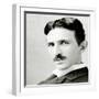 Portrait of Nikola Tesla, 1890 (Photo)-Napoleon Sarony-Framed Giclee Print