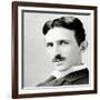 Portrait of Nikola Tesla, 1890 (Photo)-Napoleon Sarony-Framed Giclee Print