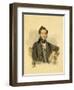 Portrait of Nikolay Mikhaylovich Donaurov (1806-184), 1830S-Alexander Pavlovich Briullov-Framed Giclee Print