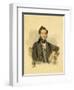 Portrait of Nikolay Mikhaylovich Donaurov (1806-184), 1830S-Alexander Pavlovich Briullov-Framed Giclee Print