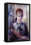 Portrait of Nini Lopez-Pierre-Auguste Renoir-Framed Stretched Canvas