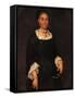 Portrait of Noble Woman with Book-Vittore Ghislandi-Framed Stretched Canvas