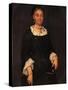Portrait of Noble Woman with Book-Vittore Ghislandi-Stretched Canvas