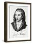 Portrait of Novalis, Pseudonym of Georg Friedrich Philipp Freiherr Von Hardenberg-null-Framed Giclee Print