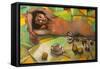 Portrait of Nude Female-Lilun-Framed Stretched Canvas