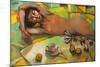 Portrait of Nude Female-Lilun-Mounted Art Print