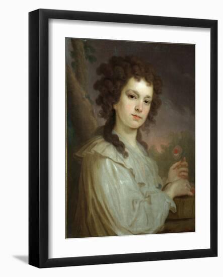 Portrait of Olga Kuzminichna Filippova (1772-182), 1790-Vladimir Lukich Borovikovsky-Framed Giclee Print