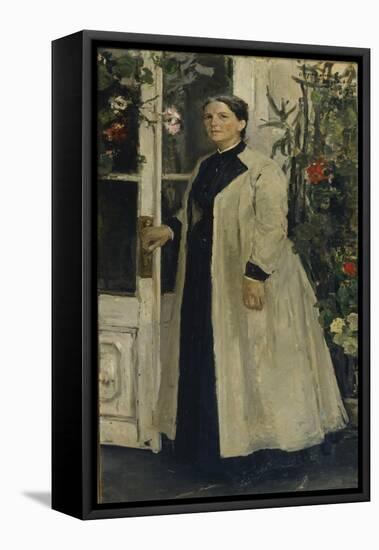 Portrait of Olga Pavlovna Orlova (1838-192)-Konstantin Alexeyevich Korovin-Framed Stretched Canvas