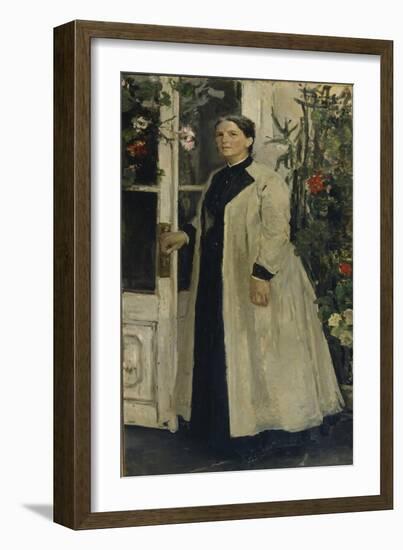 Portrait of Olga Pavlovna Orlova (1838-192)-Konstantin Alexeyevich Korovin-Framed Giclee Print