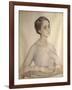 Portrait of Olga Spesivtseva, 1917-Savelij Abramovich Sorin-Framed Giclee Print