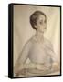 Portrait of Olga Spesivtseva, 1917-Savelij Abramovich Sorin-Framed Stretched Canvas