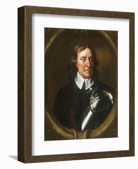 Portrait of Oliver Cromwell (1599-1658)-Sir Peter Lely-Framed Giclee Print