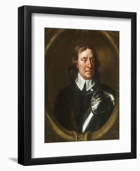 Portrait of Oliver Cromwell (1599-1658)-Sir Peter Lely-Framed Giclee Print