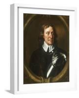 Portrait of Oliver Cromwell (1599-1658)-Sir Peter Lely-Framed Giclee Print