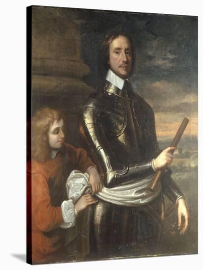 Portrait of Oliver Cromwell-Robert Walker-Stretched Canvas