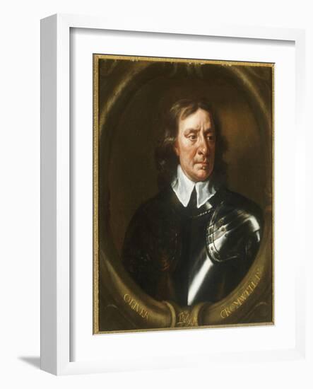 Portrait of Oliver Cromwell-Sir Peter Lely-Framed Giclee Print