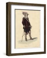 Portrait of Oliver Cromwell-Hippolyte Delaroche-Framed Giclee Print