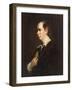 Portrait of Oliver Goldsmith (1728-1774), half-length, in a Black Jacket-Sir Joshua Reynolds-Framed Giclee Print