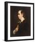 Portrait of Oliver Goldsmith (1728-1774), half-length, in a Black Jacket-Sir Joshua Reynolds-Framed Giclee Print