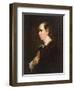 Portrait of Oliver Goldsmith (1728-1774), half-length, in a Black Jacket-Sir Joshua Reynolds-Framed Giclee Print