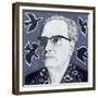 Portrait of Olivier Messiaen, Illustration for 'The Sunday Times', 1970s-Barry Fantoni-Framed Giclee Print