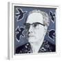 Portrait of Olivier Messiaen, Illustration for 'The Sunday Times', 1970s-Barry Fantoni-Framed Giclee Print