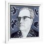 Portrait of Olivier Messiaen, Illustration for 'The Sunday Times', 1970s-Barry Fantoni-Framed Giclee Print