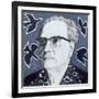 Portrait of Olivier Messiaen, Illustration for 'The Sunday Times', 1970s-Barry Fantoni-Framed Giclee Print