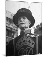 Portrait of One of the Yeomen Guards, known as "Beefeaters", Who Work at the Tower of London-Ian Smith-Mounted Photographic Print
