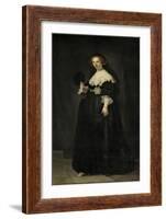 Portrait of Oopjen Coppit, 1634-Rembrandt Harmensz. van Rijn-Framed Giclee Print